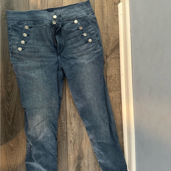 Express Jeans 16 R Multi Button Skinny Jeans - Picture 2 of 4